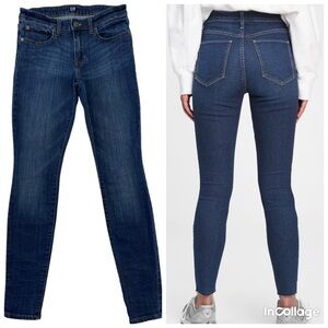 ✅ Gap Jeans Woman’s indigo Blue Legging Jeans stretch size 26 Regular